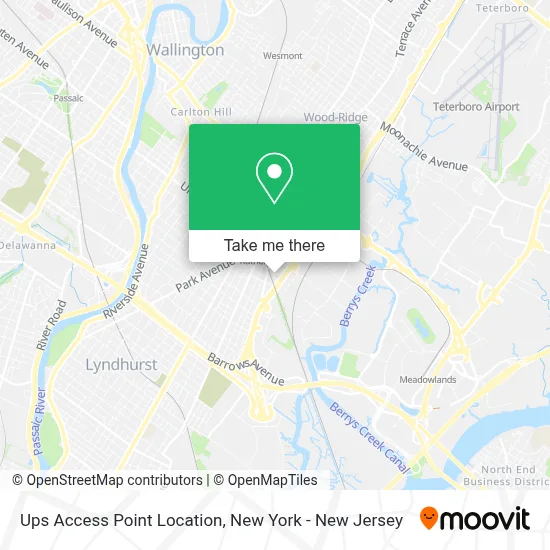 Ups Access Point Location map