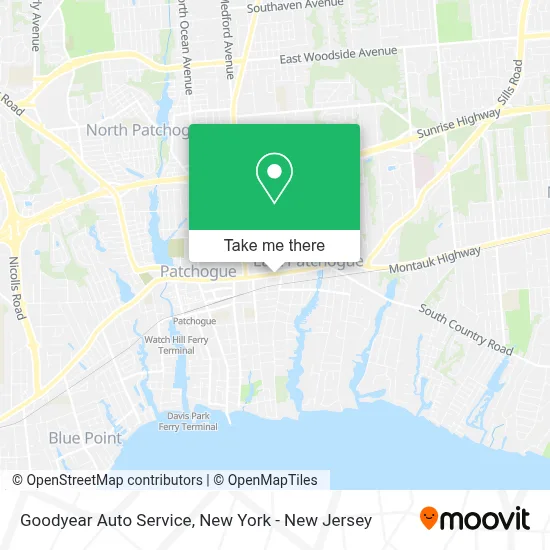 Goodyear Auto Service map