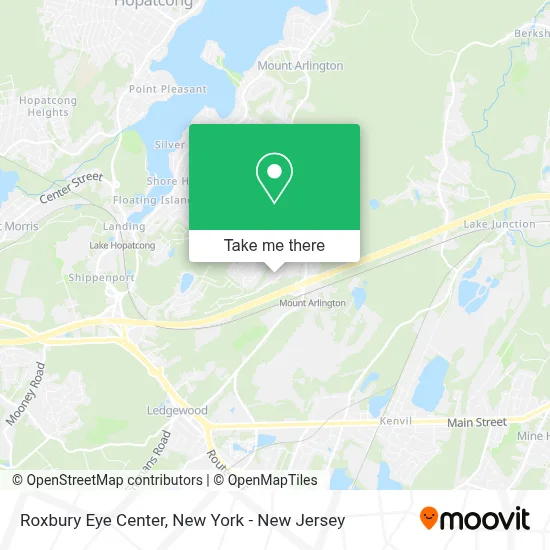 Roxbury Eye Center map