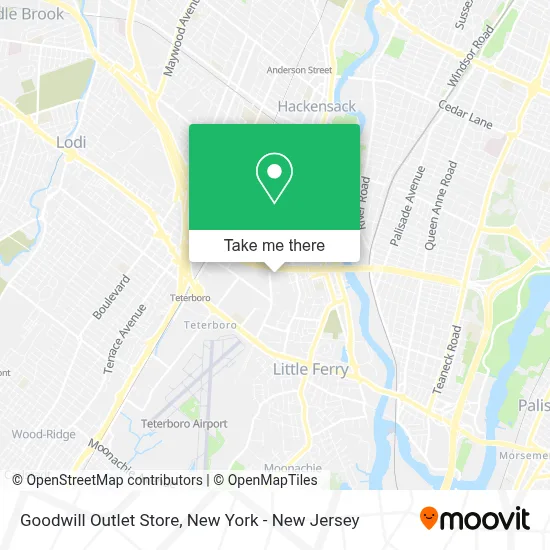 Goodwill Outlet Store map