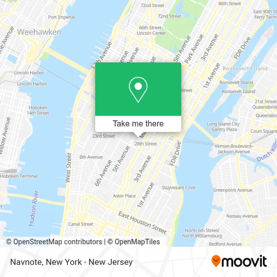 Navnote map
