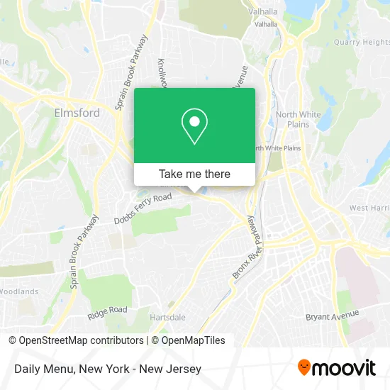Daily Menu map