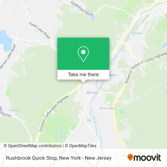 Rushbrook Quick Stop map
