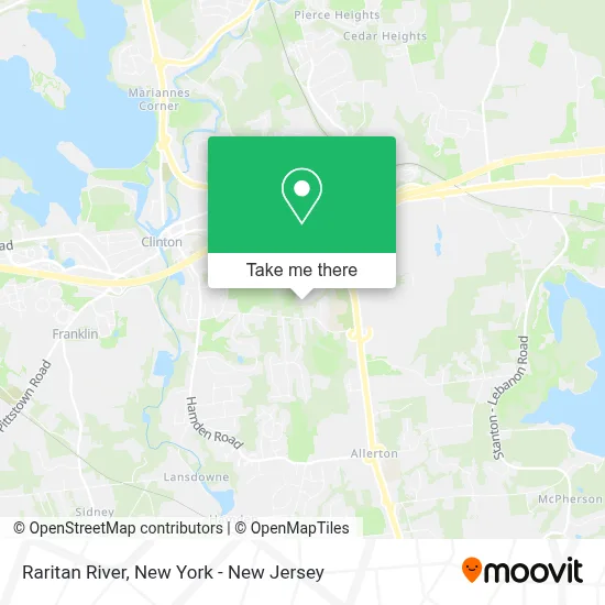 Raritan River map