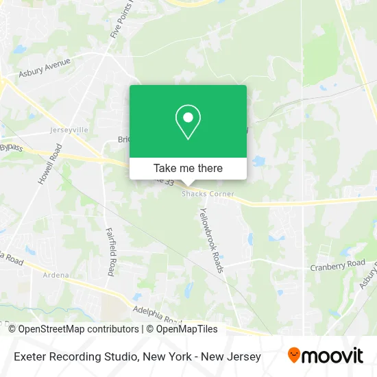 Exeter Recording Studio map
