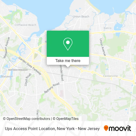 Ups Access Point Location map