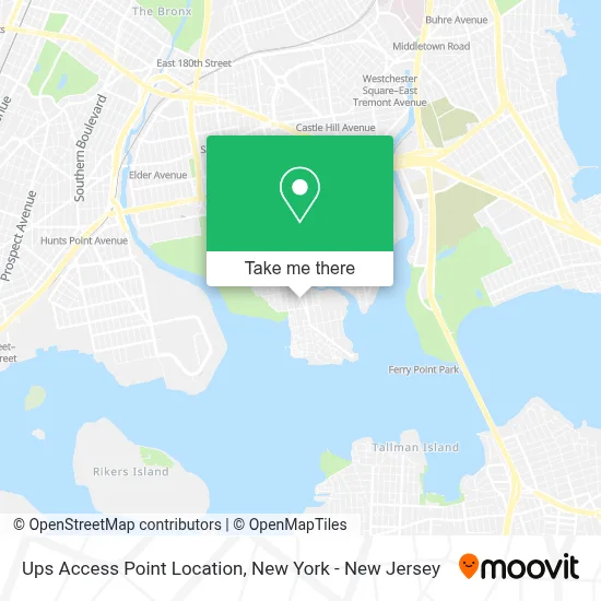 Ups Access Point Location map