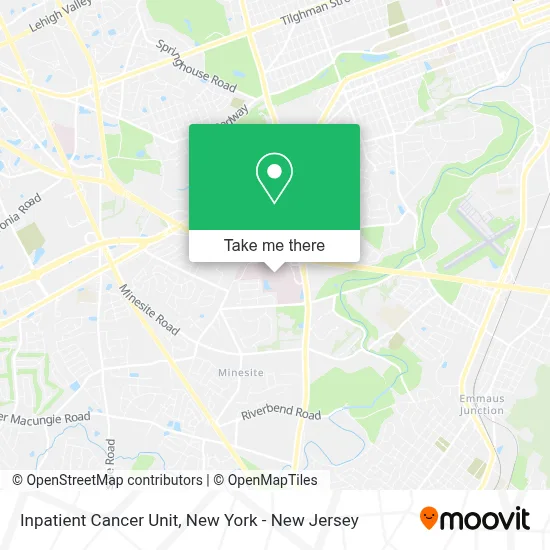 Inpatient Cancer Unit map