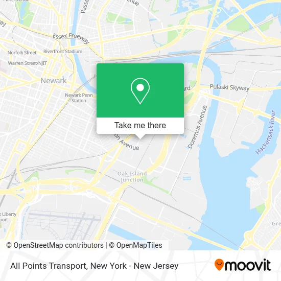 ¿Cómo llegar a All Points Transport en Newark en autobús, tren, tren ...