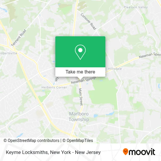 Keyme Locksmiths map