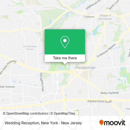 Wedding Reception map