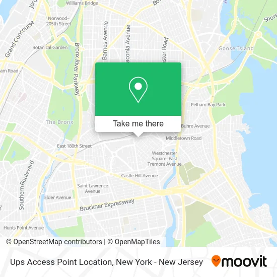 Ups Access Point Location map