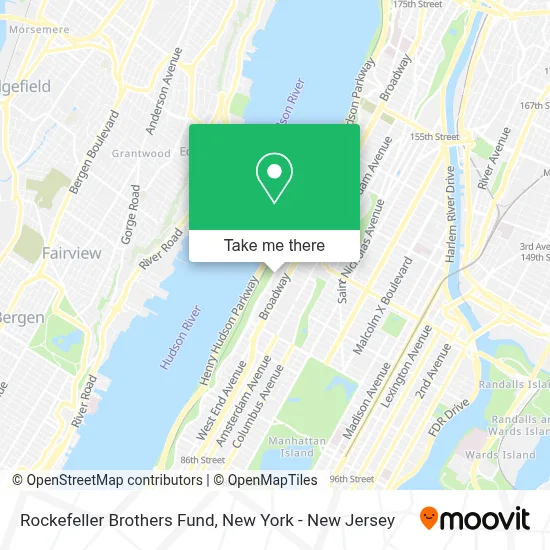 Rockefeller Brothers Fund map