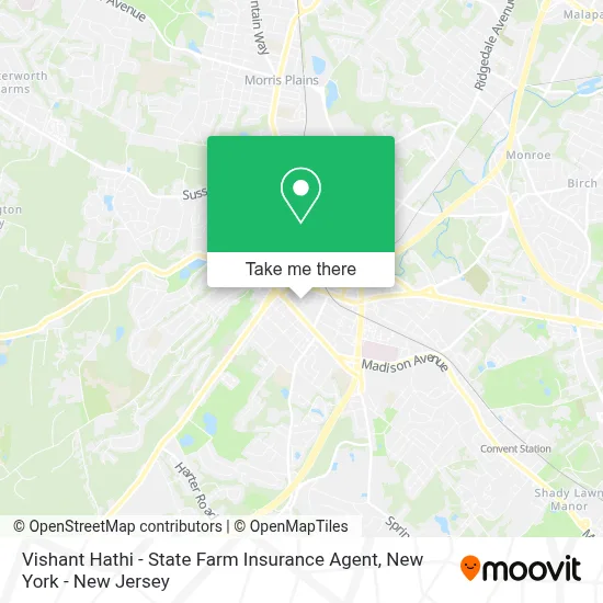 Vishant Hathi - State Farm Insurance Agent map