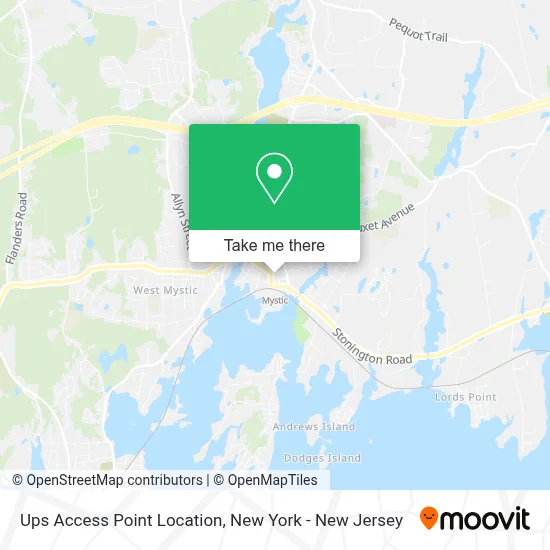 Ups Access Point Location map