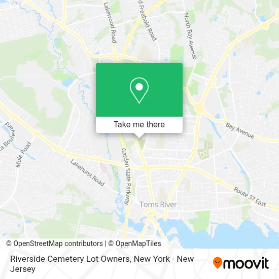 Riverside Cemetery Lot Owners map