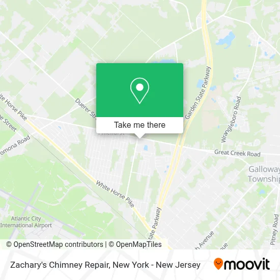 Zachary's Chimney Repair map