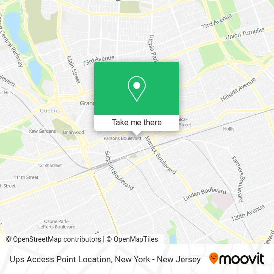 Ups Access Point Location map