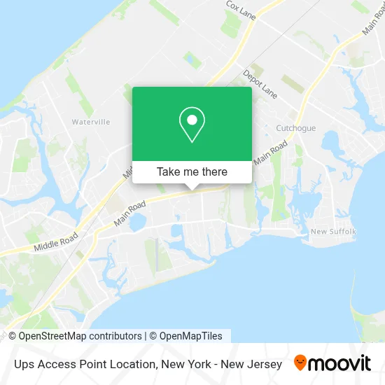 Ups Access Point Location map