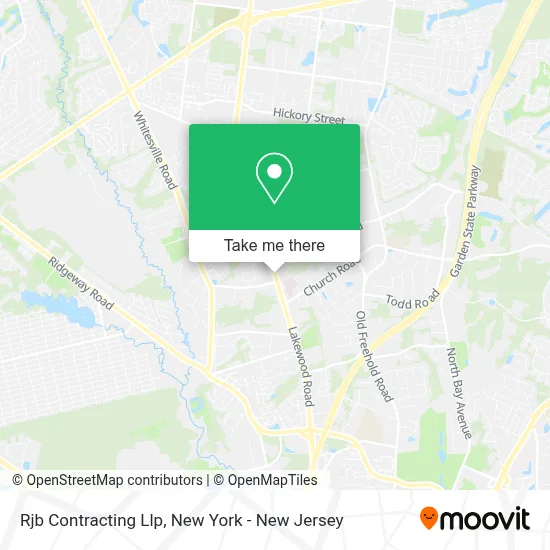 Rjb Contracting Llp map