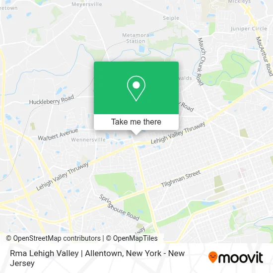 Rma Lehigh Valley | Allentown map