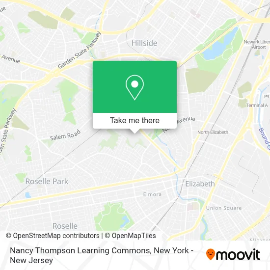 Nancy Thompson Learning Commons map