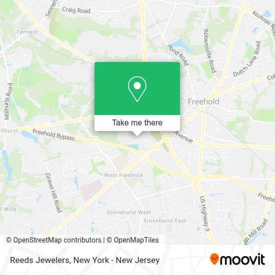 Reeds Jewelers map