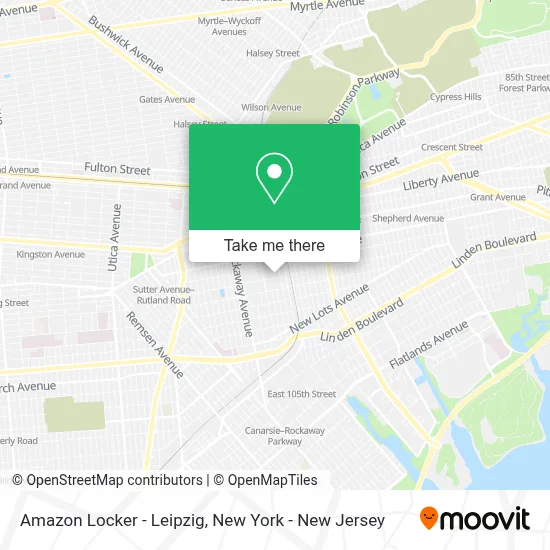 Amazon Locker - Leipzig map