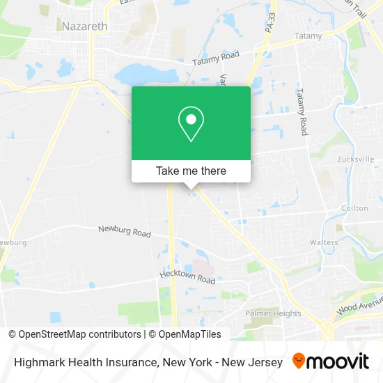 Highmark Health Insurance map