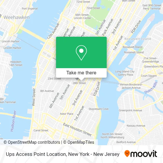 Ups Access Point Location map