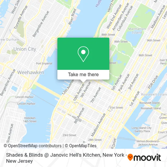 Shades & Blinds @ Janovic Hell's Kitchen map