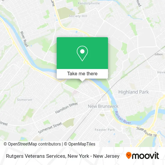 Rutgers Veterans Services map