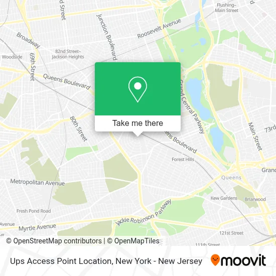 Ups Access Point Location map