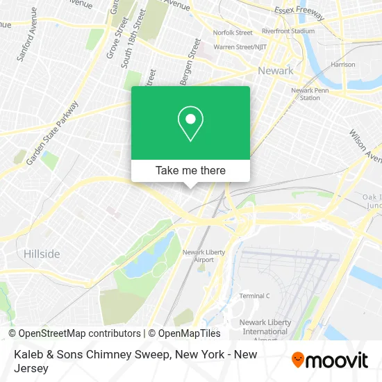 Kaleb & Sons Chimney Sweep map