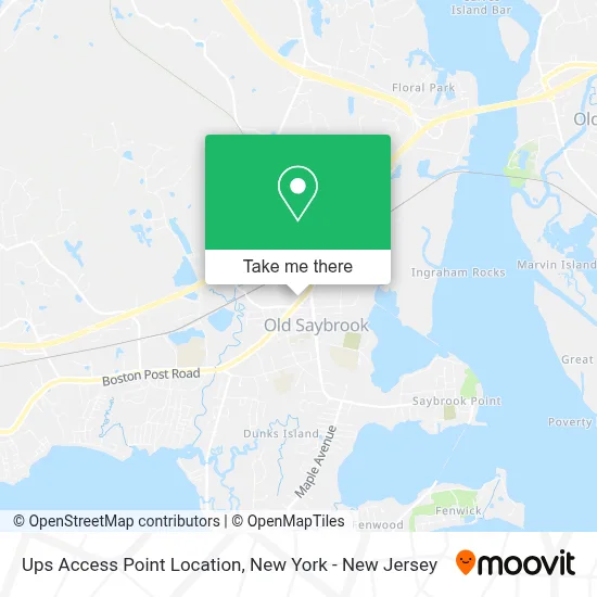 Ups Access Point Location map