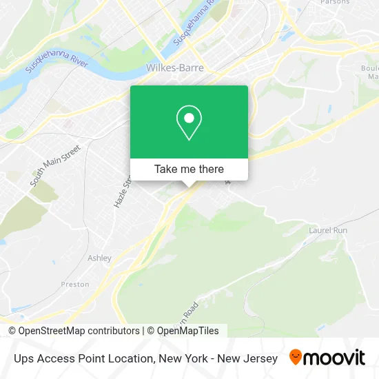 Ups Access Point Location map