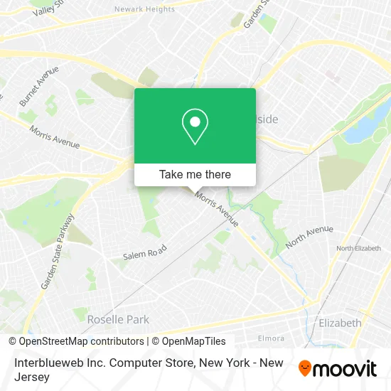 Interblueweb Inc. Computer Store map