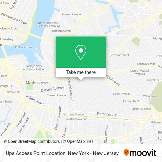 Ups Access Point Location map