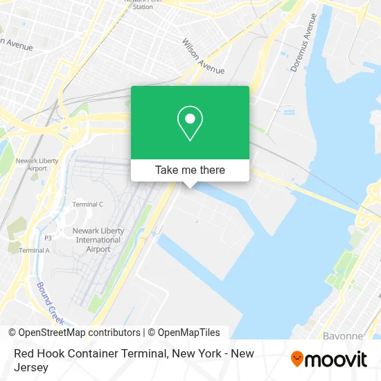 Red Hook Container Terminal map
