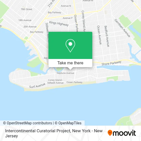 Intercontinental Curatorial Project map