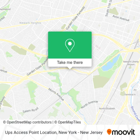 Ups Access Point Location map