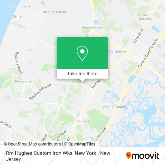 Rm Hughes Custom Iron Wks map