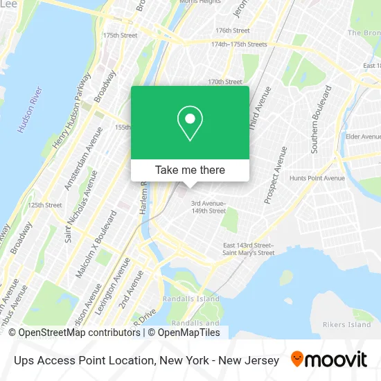 Ups Access Point Location map