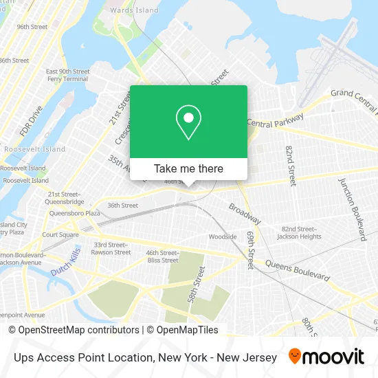 Ups Access Point Location map