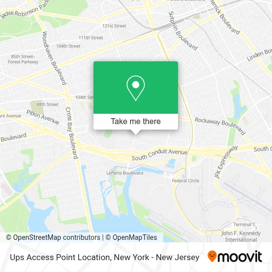 Ups Access Point Location map