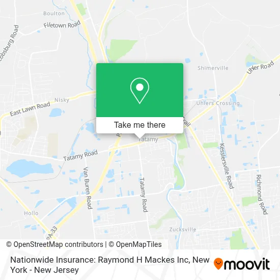 Nationwide Insurance: Raymond H Mackes Inc map