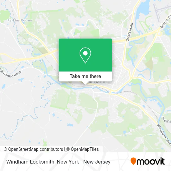 Windham Locksmith map