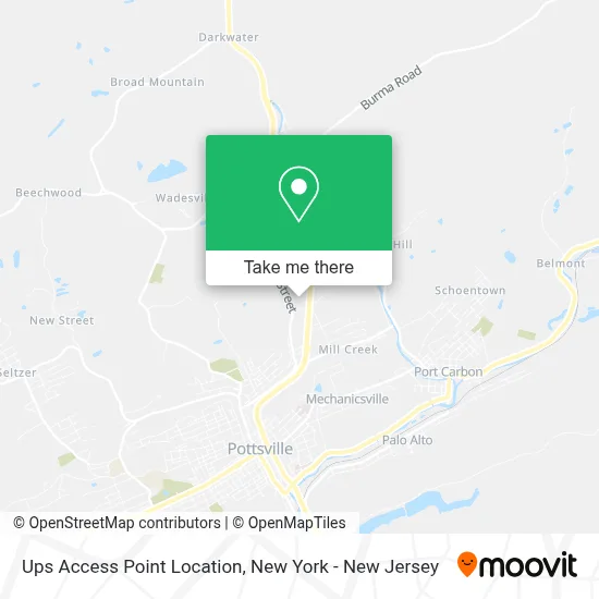 Ups Access Point Location map