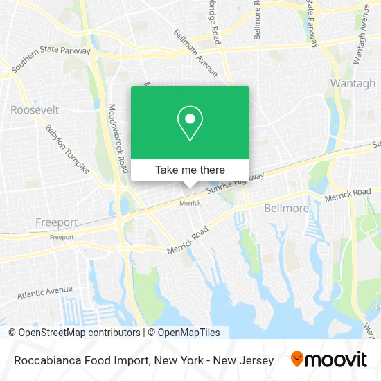 Roccabianca Food Import map