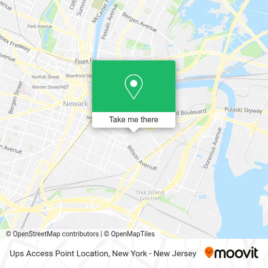 Ups Access Point Location map